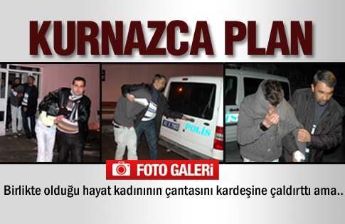 Hayat kadının çantasını kardeşine çaldırttı