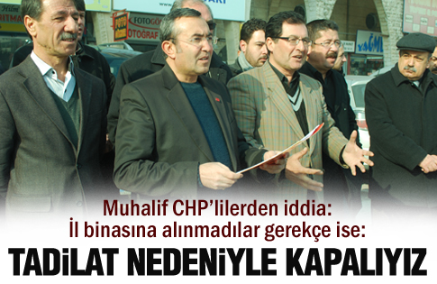 CHPde sular durulmuyor