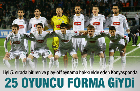 25 oyuncu forma giydi