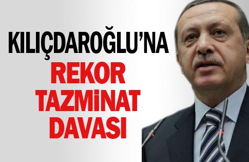Başbakan Erdoğandan, Kılıçdaroğluna 1 Milyon Liralık dava
