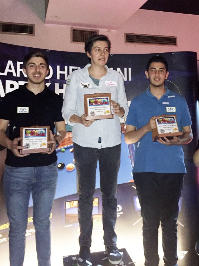 Bilardoda kadÄ±n baÅarÄ±sÄ±