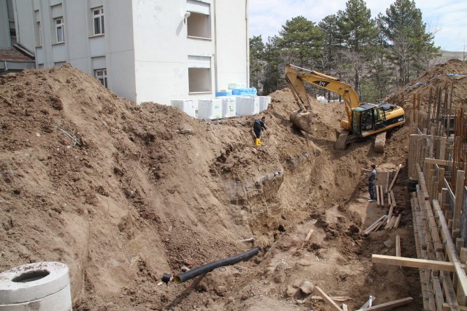 Çankırı'da Yurt İnşaatındaki Göçük