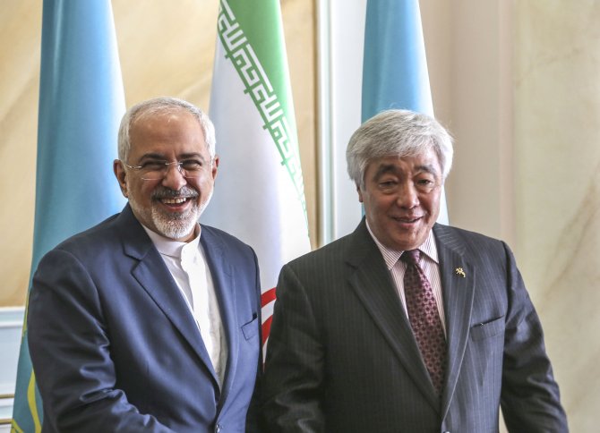 İran Dışişleri Bakanı Zarif Kazakistan'da