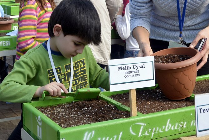 Eskişehir'de, "Benim Çiçeğim Benim Sebzem Projesi"