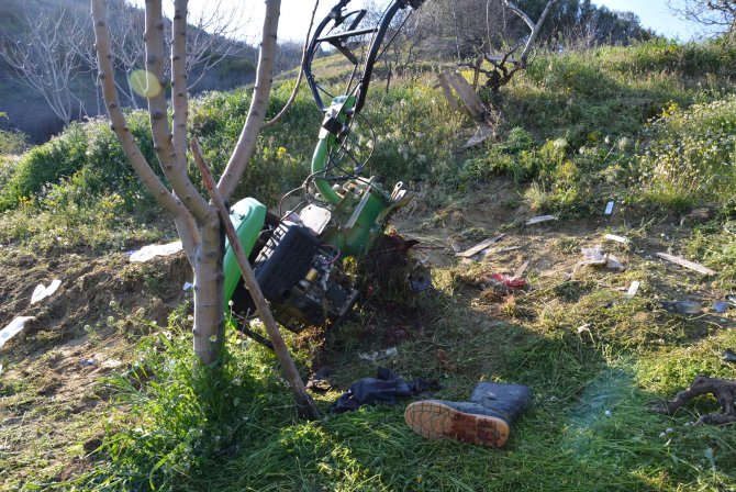 Bacağı Kopan Kişi Ambulans Helikopterle Hastaneye Kaldırıldı