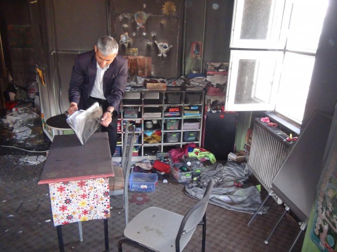 Şanlıurfa'da Okul Kundaklandı