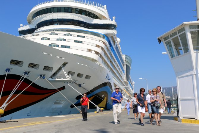 "Aida Sol" Kruvaziyeri, 2 Bin Yolcusuyla Marmaris'te