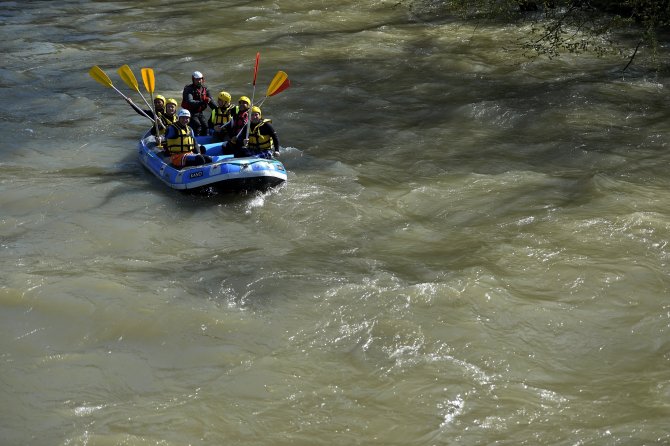 Düzce'de Raftinge Büyük İlgi