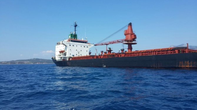 Muğla'da Kuru Yük Gemisi Batma Tehlikesi Atlattı