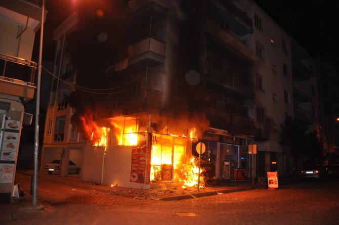 Aydın'da İş Yeri Yangını
