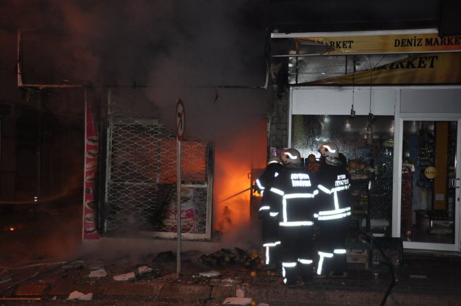 Aydın'da İş Yeri Yangını