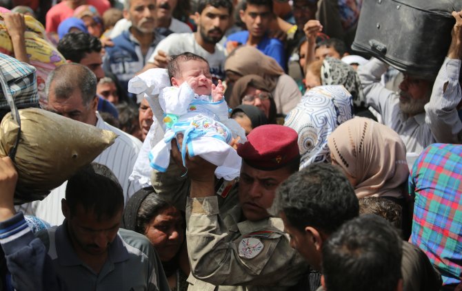 Ramadi'den Bağdat'a İnsan Göçü