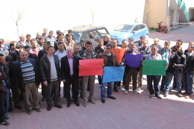 Ermenek'te Maden İşçilerinden "Ocak Eylemi"