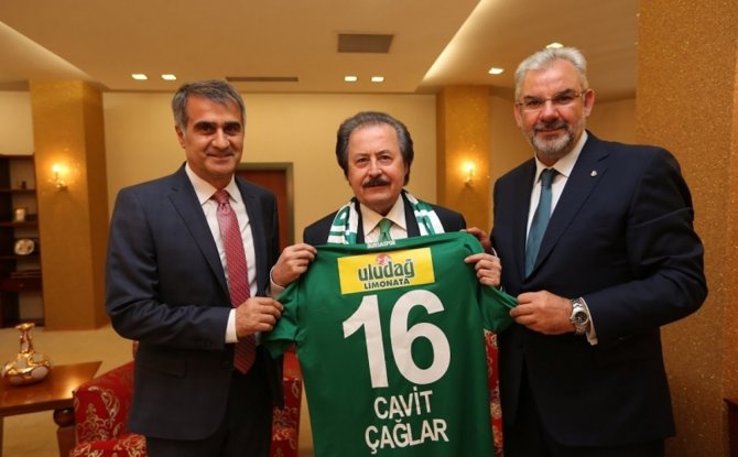 Bursaspor Başkanı Bölükbaşı'dan, Cavit Çağlar'a Ziyaret