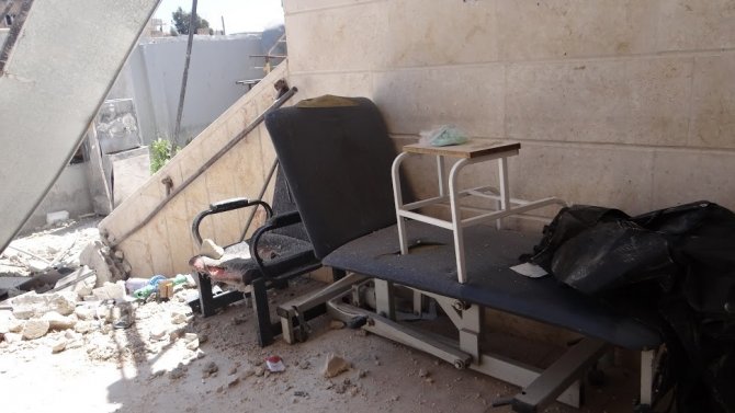 Suriye'de Hastaneye Hava Saldırısı