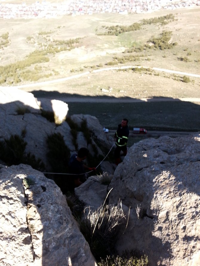 Van'da Kayalıklarda Mahsur Kalan 2 Çocuk Kurtarıldı