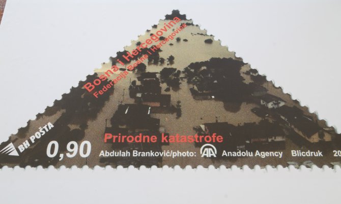 Aa'nın "Sel" Fotoğrafı Posta Pulu Oldu