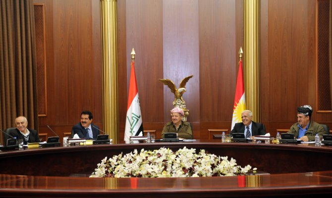 Barzani, Kürt Bölgesindeki Siyasi Parti Temsilcileriyle Bir Araya Geldi