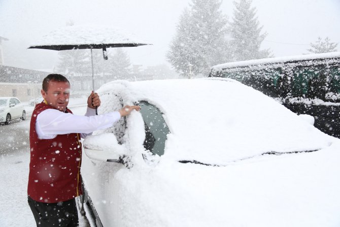 Abant'ta Kar Yağışı