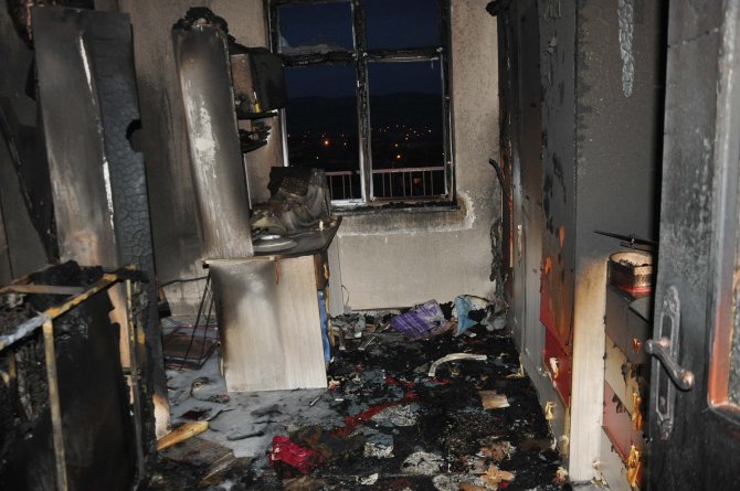 Kırıkkale’de Ev Yangını