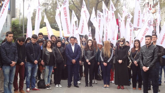 Kızılay'da 1 Saatlik Saygı Duruşu