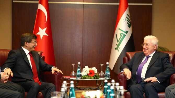 Davutoğlu, Irak Cumhurbaşkanı Masum İle Görüştü