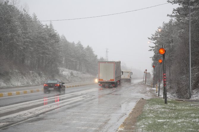 Bolu Dağı'nda Yoğun Kar Yağışı