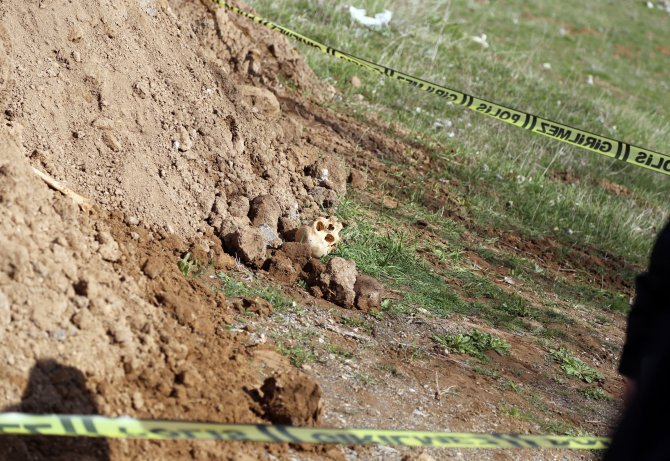 ''Top'' Zannederek Tekmeledi, İnsan Kafatası Çıktı
