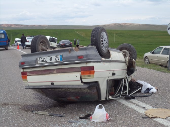 Konya'da Otomobiller Çarpıştı: 1 Ölü, 4 Yaralı