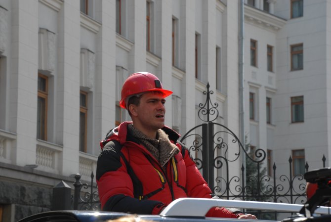 Ukrayna'da Maden İşçileri Eylem Yaptı