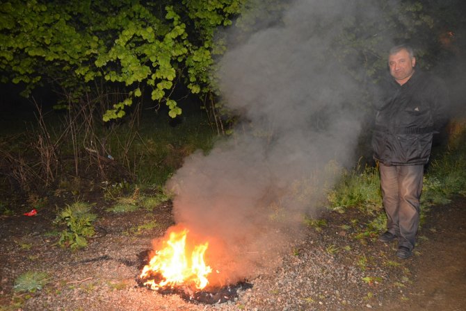 Fındık Üreticileri Zirai Don Riskine Karşı Nöbette