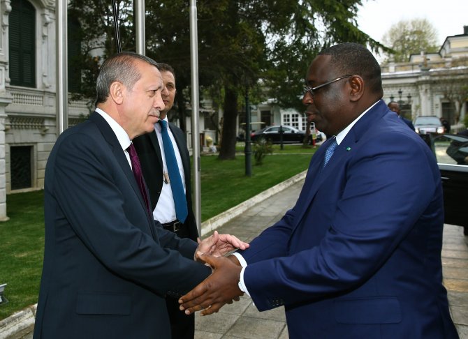 Erdoğan, Senegal Cumhurbaşkanı Sall İle Görüştü