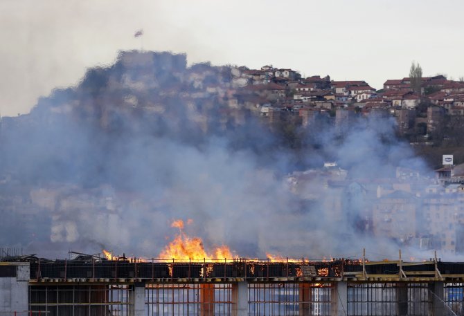 Yht Ankara Garı İnşaatında Yangın