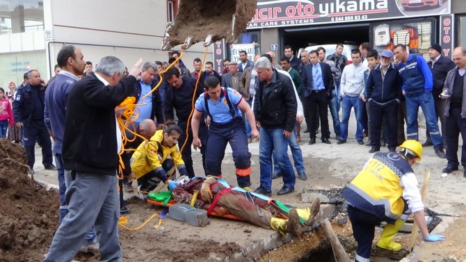 Kanalizasyon Çalışmasında Göçük: 1 İşçi Yaralı