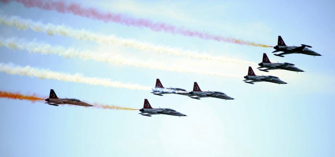 Türk Yıldızları Çanakkale'de Gösteri Sundu