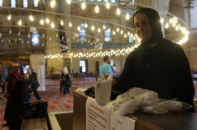 Selimiye Camisi'nde "Hijyen" Uygulaması