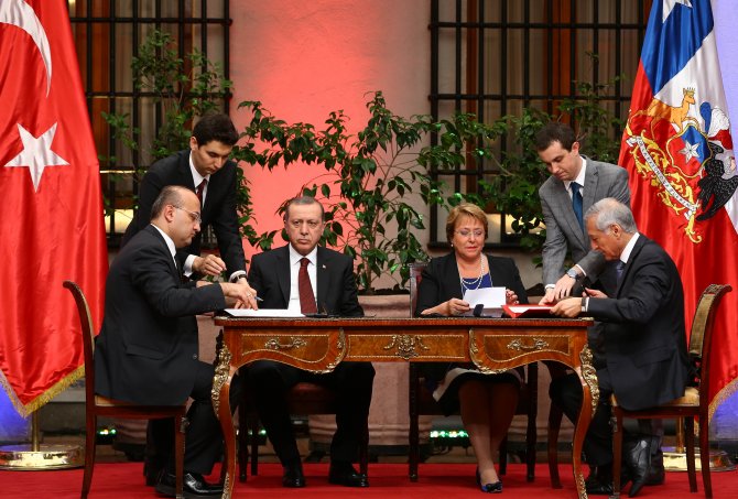 Erdoğan-Bachelet ortak basın toplantısı