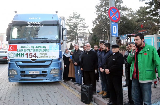 Nevşehir'den Bayırbucak Türkmenlerine yardım