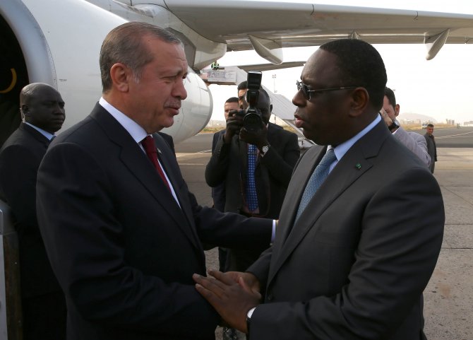 Cumhurbaşkanı Erdoğan Senegal'e geldi