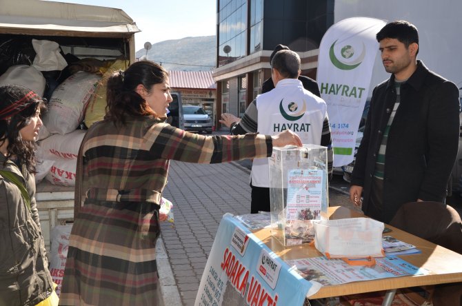 Kahramanmaraş'ta Bayırbucak Türkmenlerine yardım