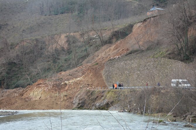 Giresun'da heyelan