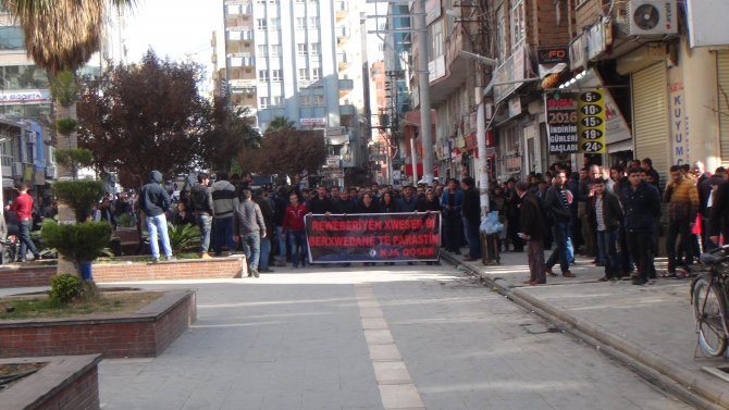 Kızıltepe'de izinsiz gösteriye müdahale