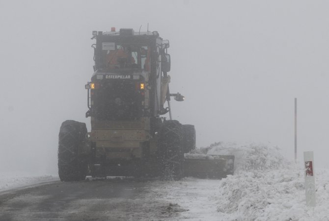 Beypazarı'nda kar yağışı