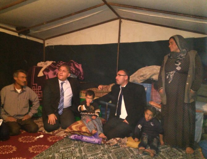 Beypazarı Kaymakamı Seyitoğlu, Suriyeli aileleri ziyaret etti