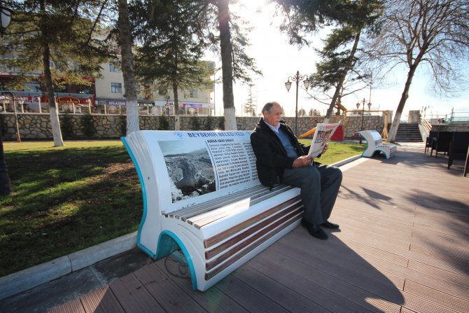 Konuşan banklar Beyşehir'i tanıtıyor