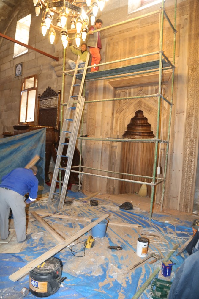 Aksaray'daki tarihi Ulu Camii'ye yeni mihrap