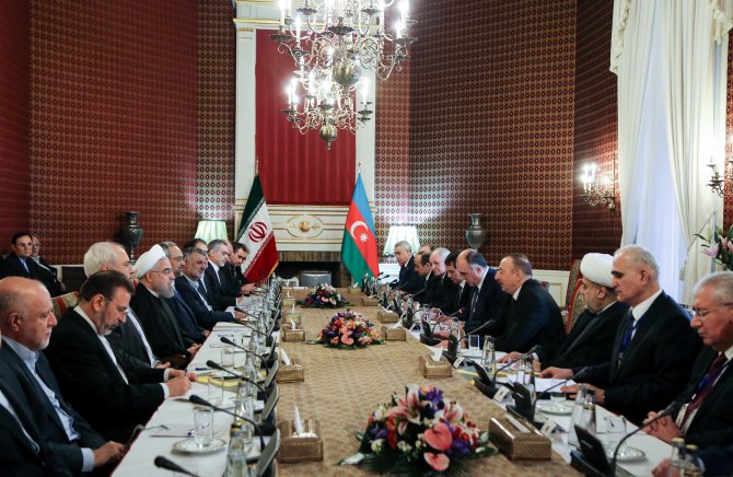 Azerbaycan Cumhurbaşkanı Aliyev, İran'da