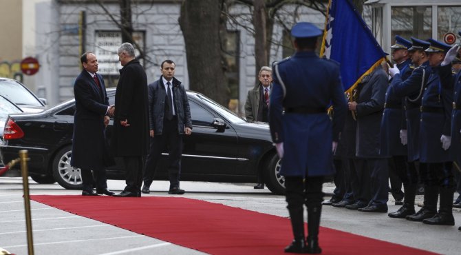 Arnavutluk Cumhurbaşkanı Nishani Bosna Hersek'te: