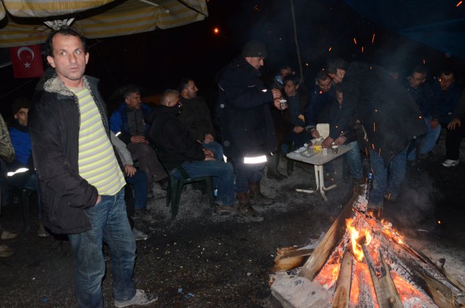 Kilimli'deki işçilerin eylemi