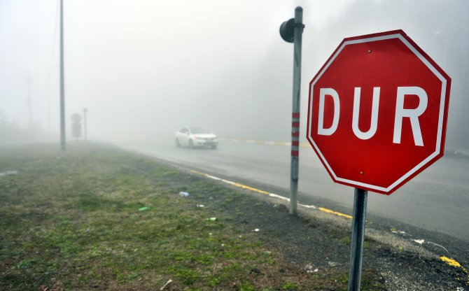 Bolu Dağı'nda yoğun sis